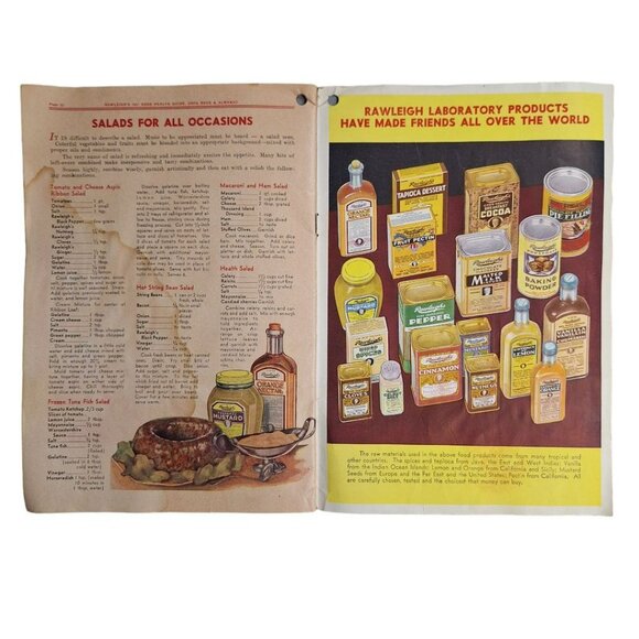 Rawleighs Good Health Guide Almanac 1937 Cook Book Recipes Articles Home Farm - Picture 3 of 8